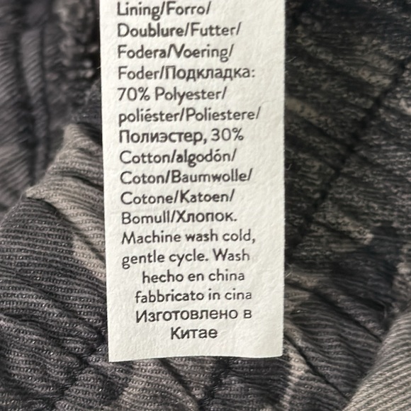 Spanx Stretch Twill‎ Cargo Black and Gray Camo Print Joggers Size 8 - Picture 10 of 10